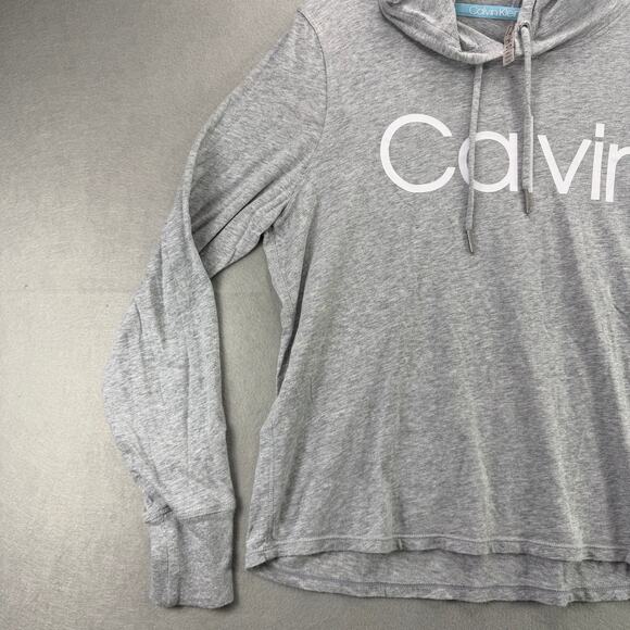 Calvin Klein Performance Women’s Grey Long Sleeve Hoodie Size M - Picture 3 of 10